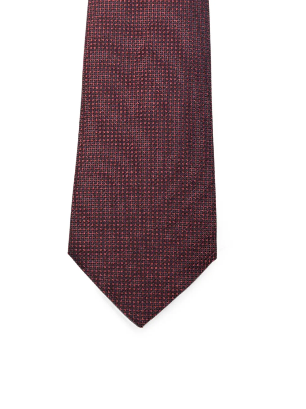 Canali Stropdas met micro-patroon Rood