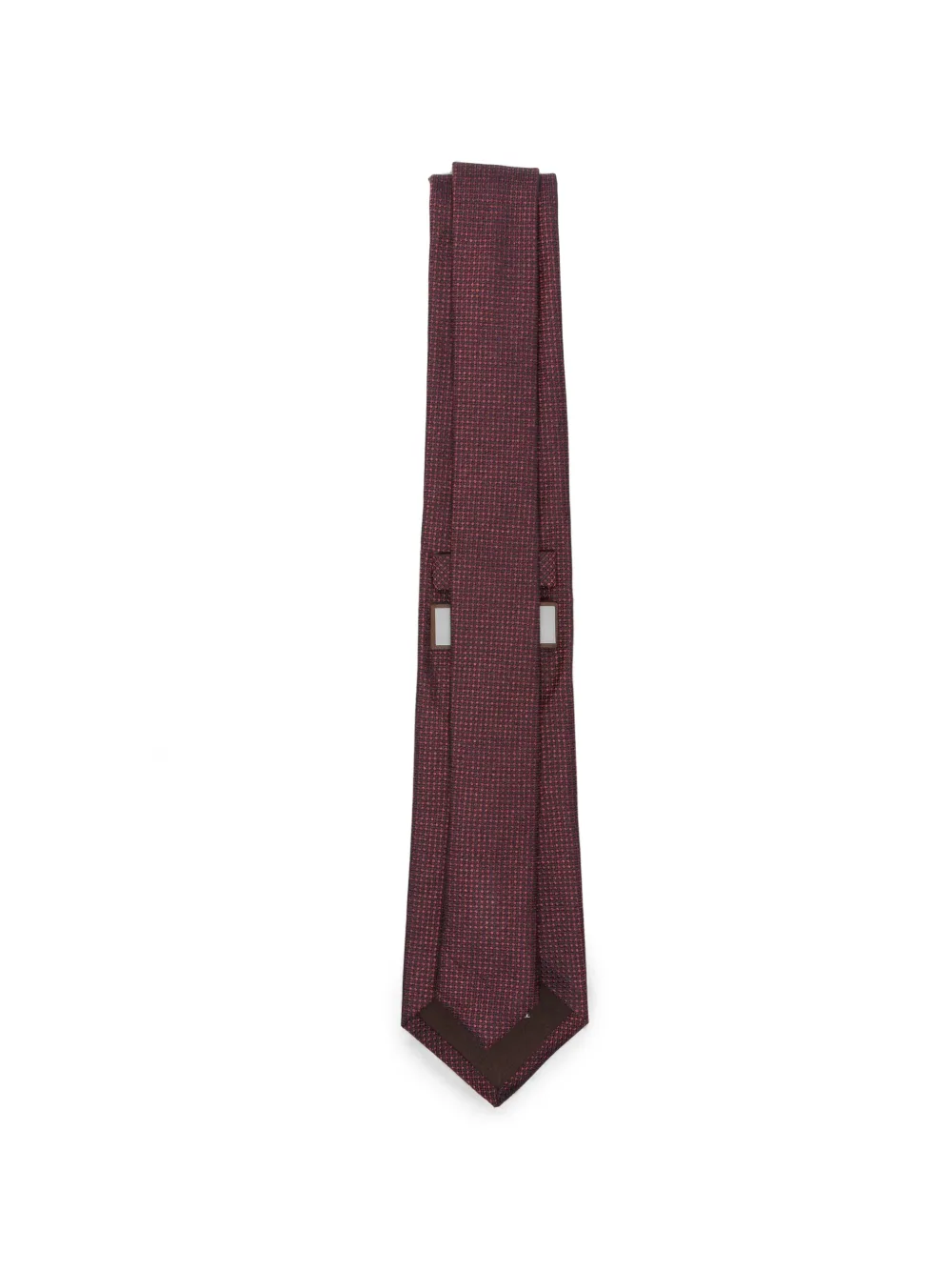 Canali Stropdas met micro-patroon Rood
