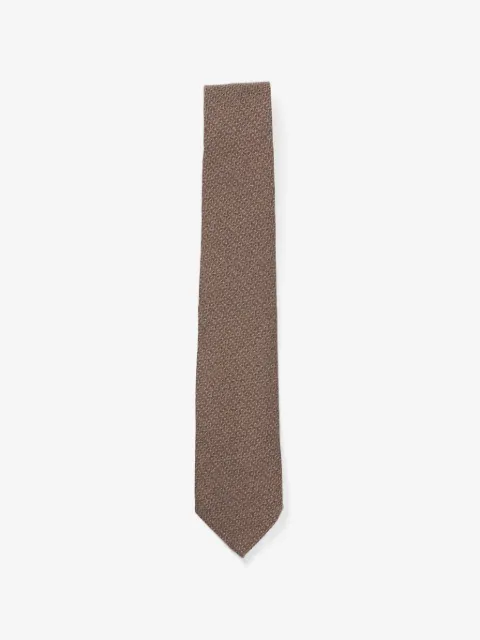 Canali geometric-pattern wool tie