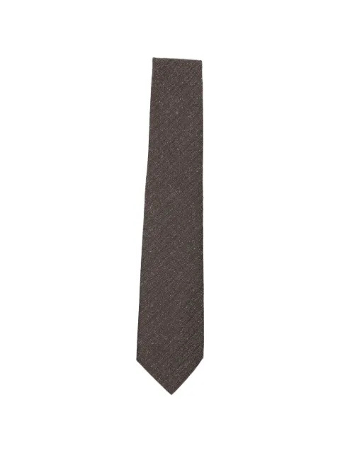 Canali textured-finish silk tie