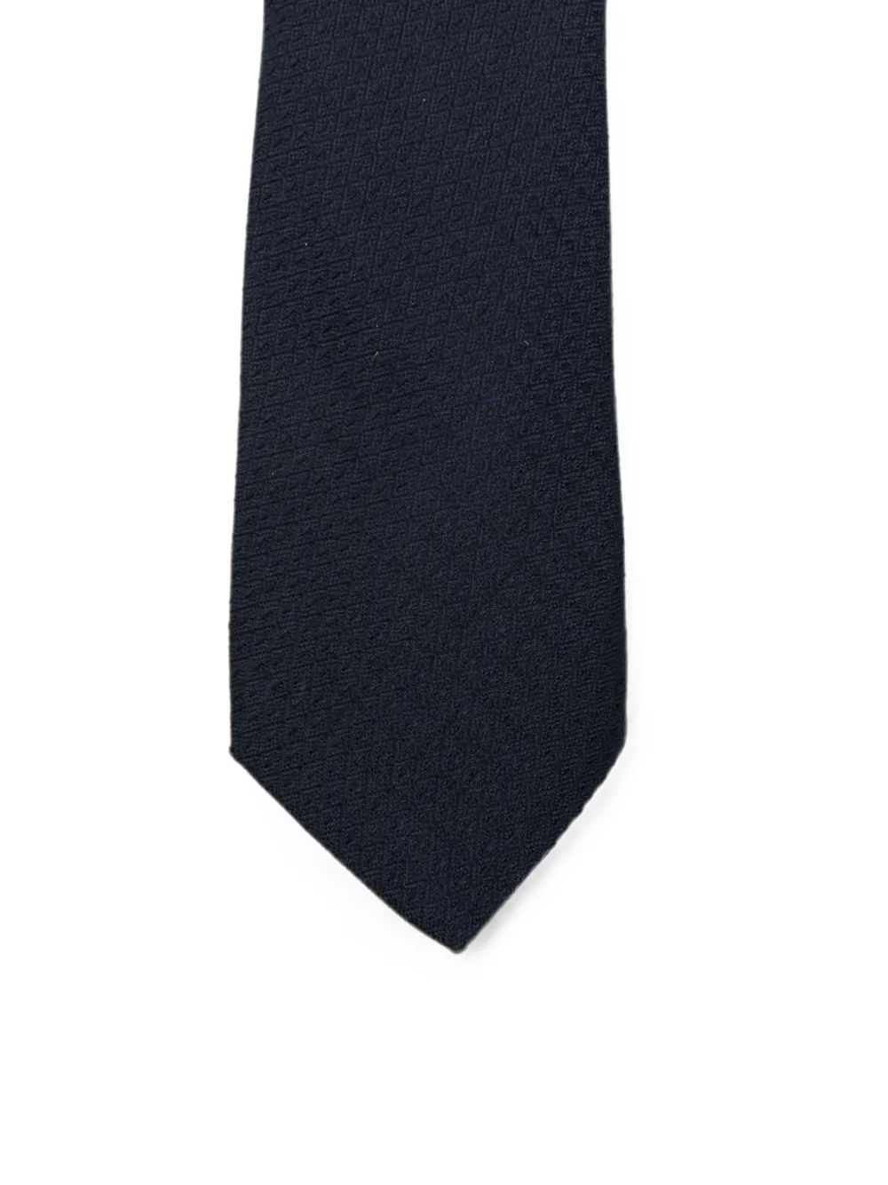 Canali Geweven wollen stropdas Blauw