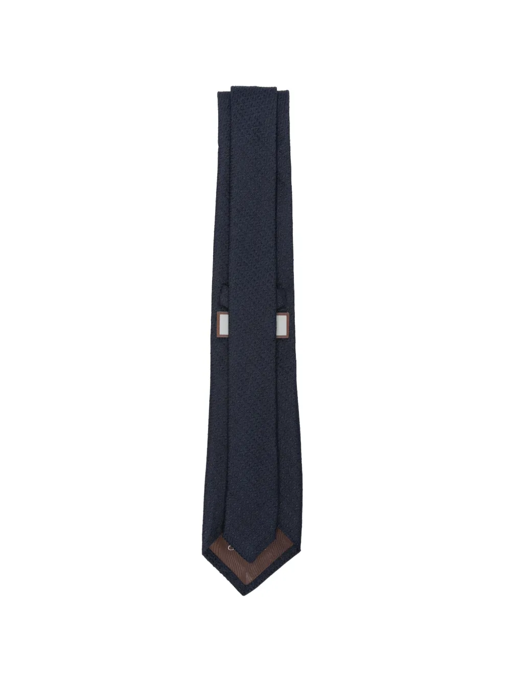 Canali Geweven wollen stropdas Blauw