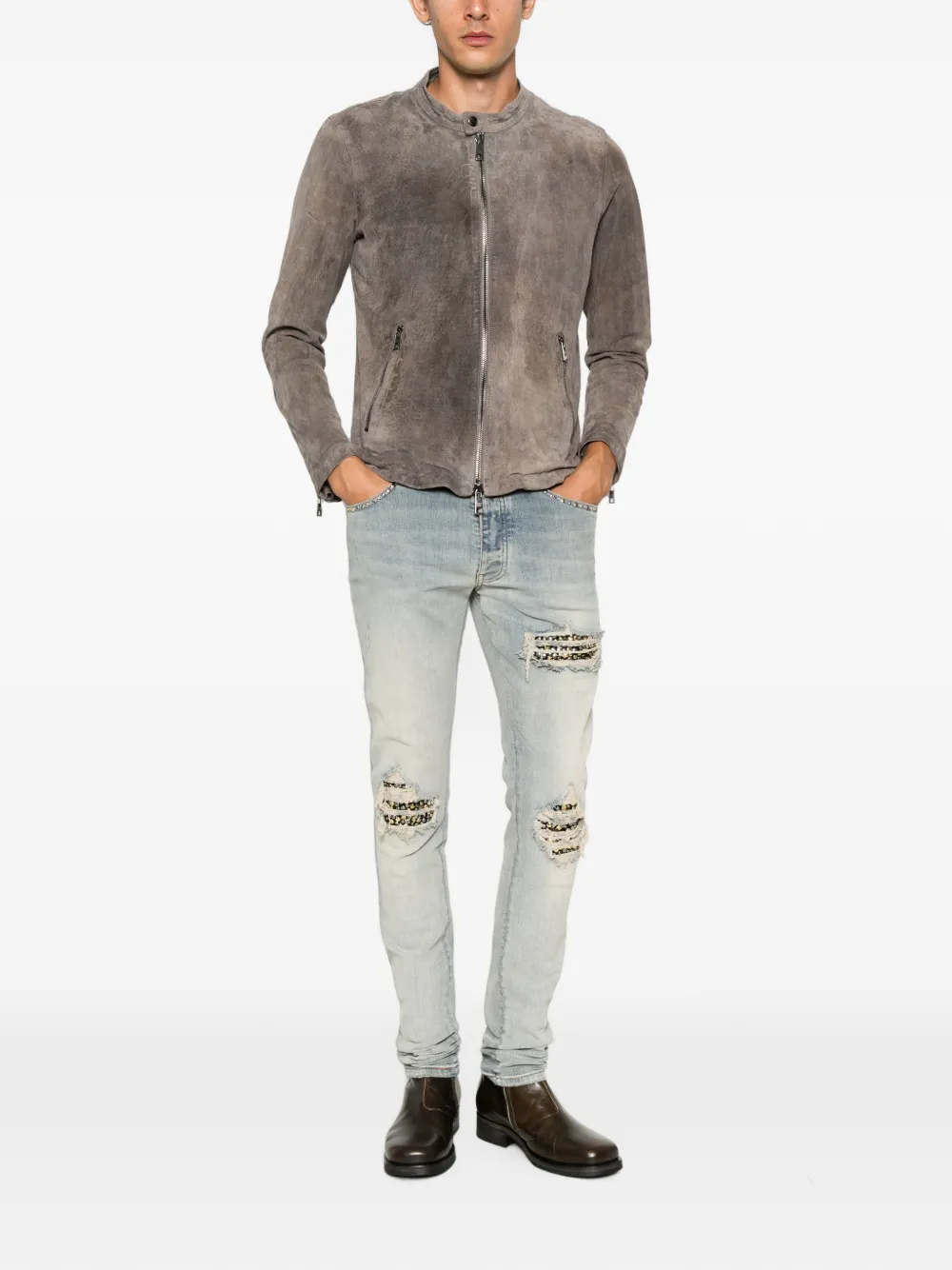 AMIRI Jeans verfraaid met studs Blauw
