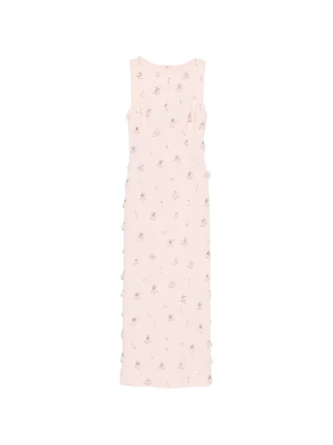 SIMKHAI  Claudia floral-embellished sleeveless maxi dress