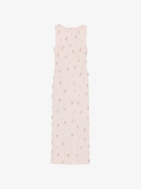 SIMKHAI  Claudia floral-embellished sleeveless maxi dress