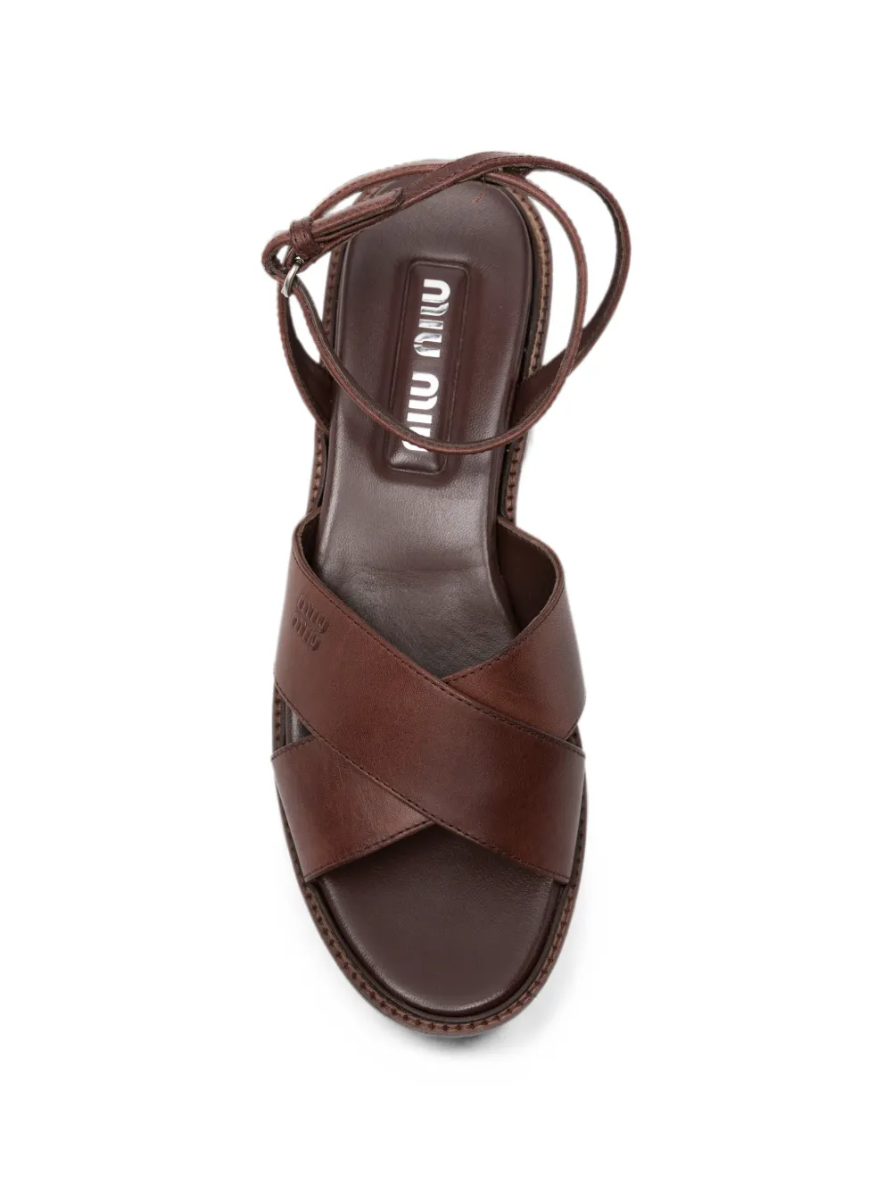 Miu criss-cross platform sandals Bruin