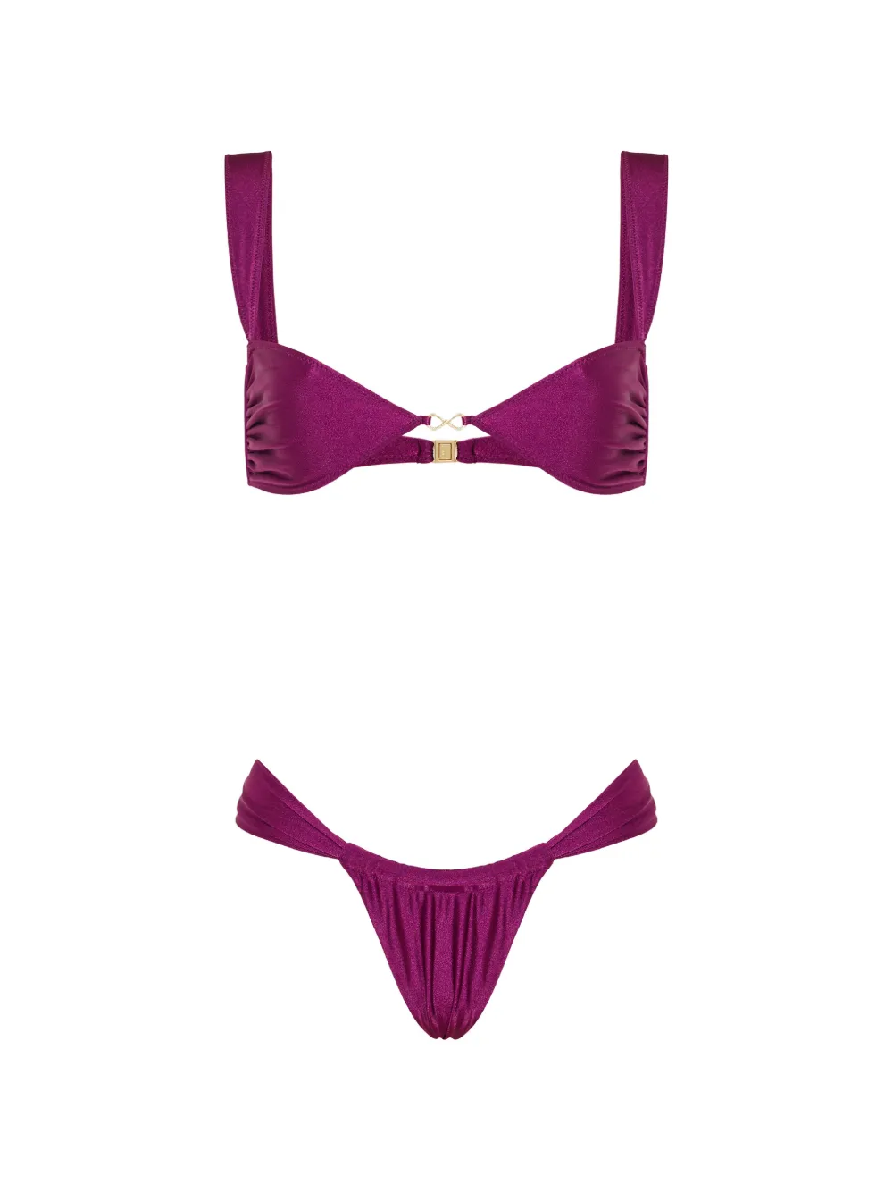 SOMMER Swim Purple Balconette Bikini - Viola