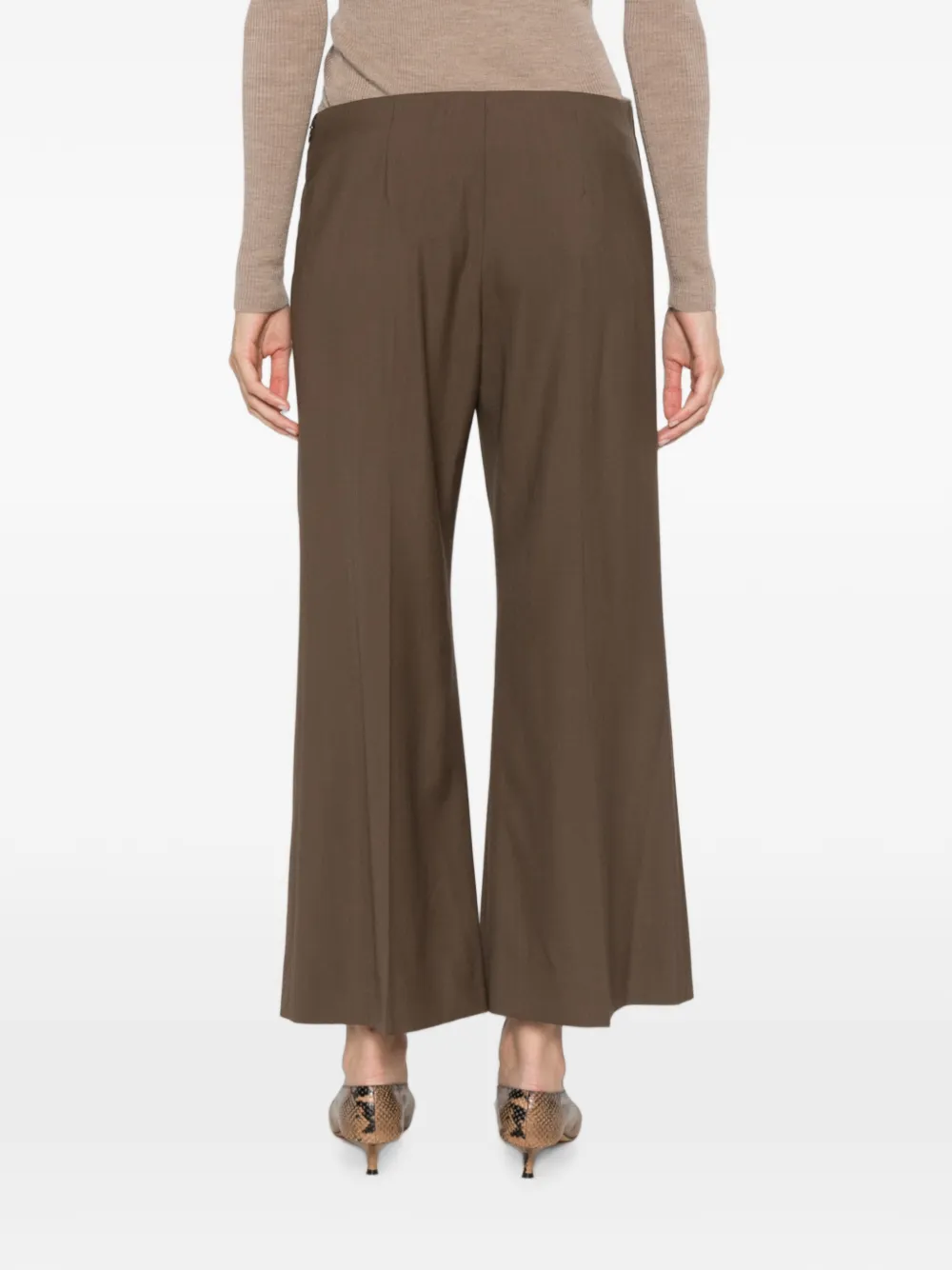 KHAITE Walter cropped broek Bruin
