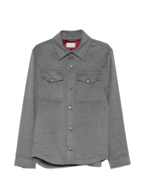 Brunello Cucinelli flap-pocket shirt jacket
