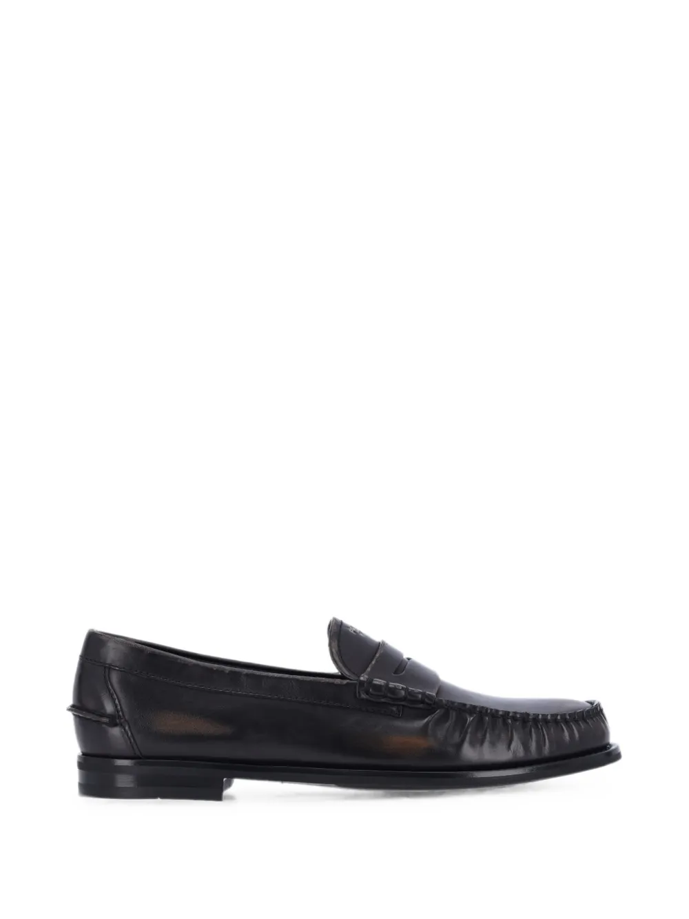 Prada leather loafers - Nero
