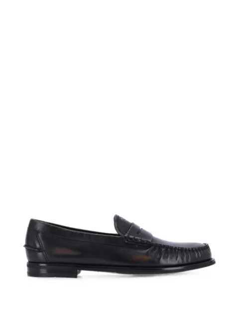 Prada leather loafers