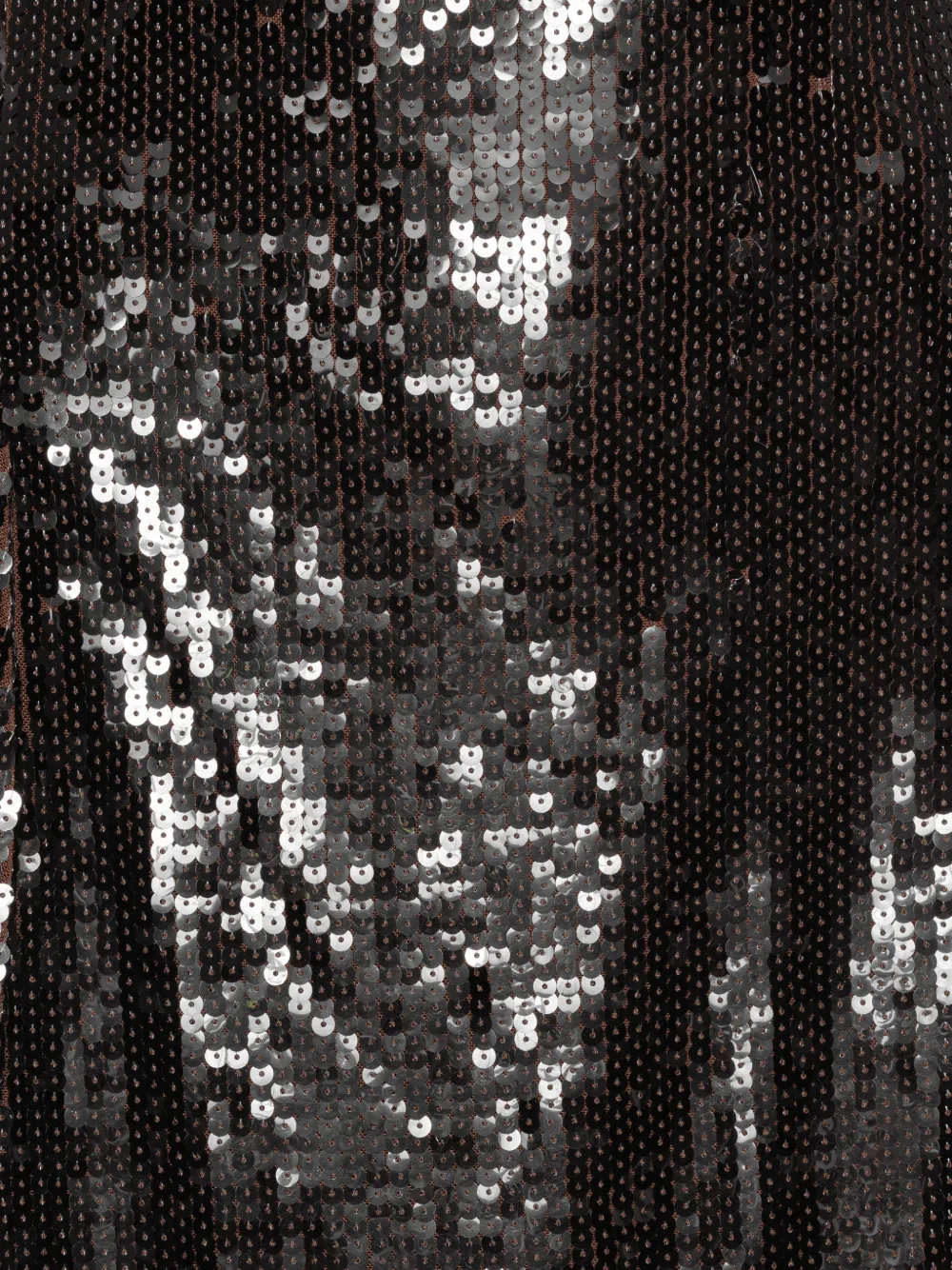 ROTATE BIRGER CHRISTENSEN Flared midi-jurk met pailletten Bruin