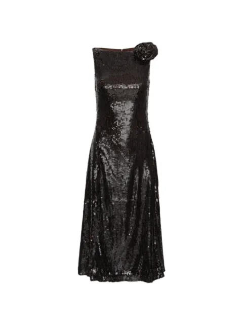 ROTATE BIRGER CHRISTENSEN sequins midi flared dress