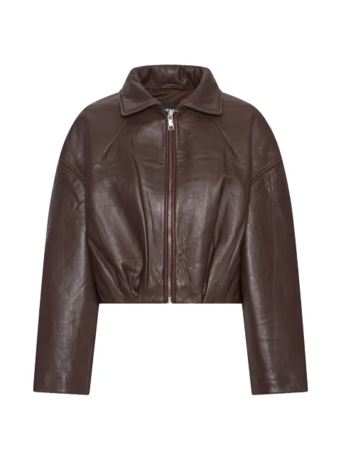 ROTATE BIRGER CHRISTENSEN bonded leather jacket