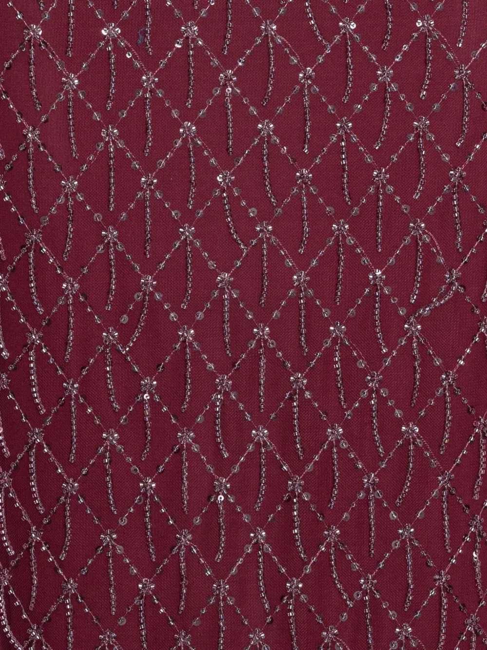 ROTATE BIRGER CHRISTENSEN Jurk met halternek en pailletten Rood