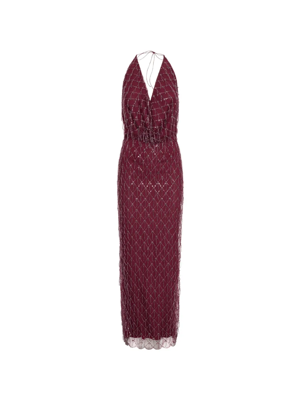 ROTATE BIRGER CHRISTENSEN sequins halterneck dress
