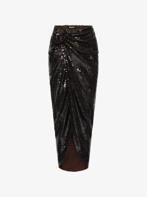 ROTATE BIRGER CHRISTENSEN sequins knot skirt