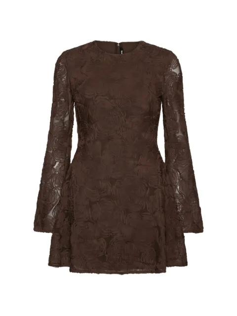 ROTATE BIRGER CHRISTENSEN robe courte en résille à fleurs