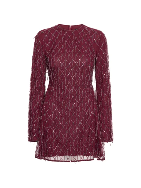 ROTATE BIRGER CHRISTENSEN vestido corto acampanado con lentejuelas