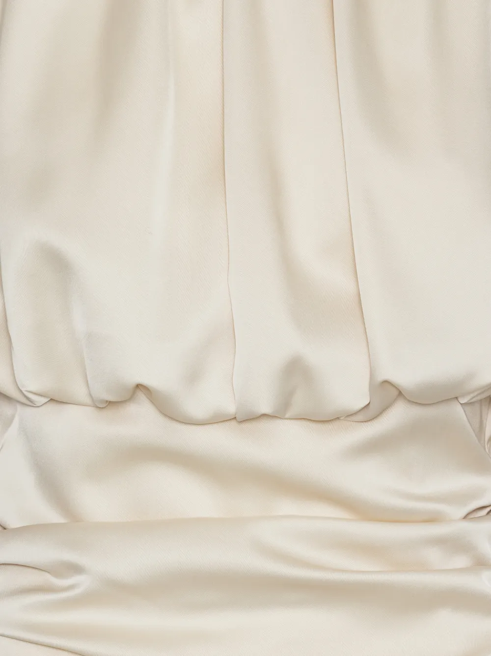 ROTATE BIRGER CHRISTENSEN Top met ruches en lange mouwen Beige