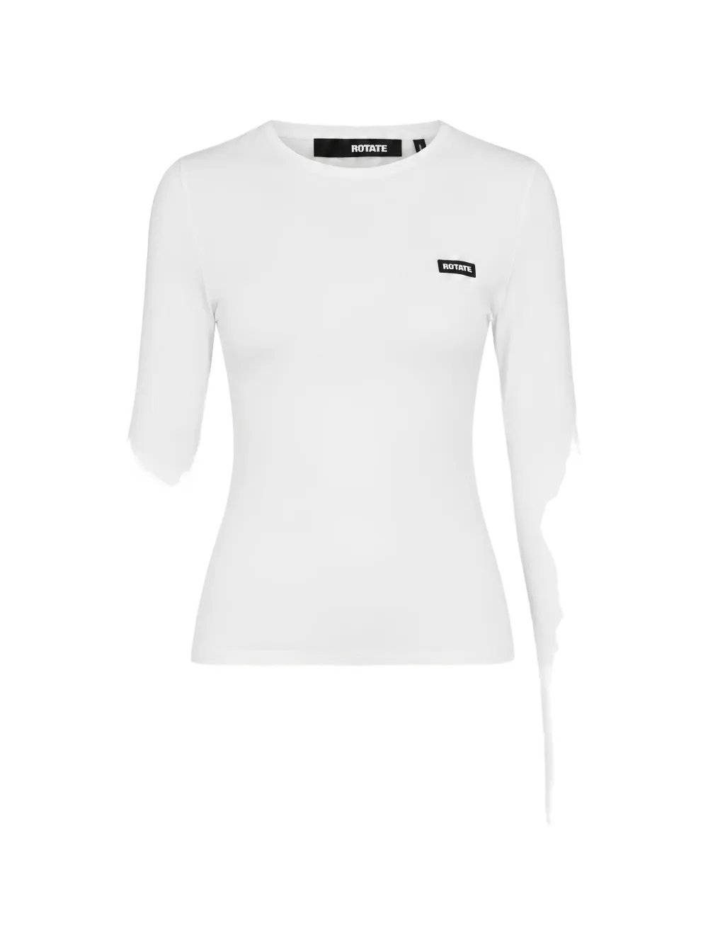ROTATE BIRGER CHRISTENSEN long sleeve T-shirt logo bright white - Bianco