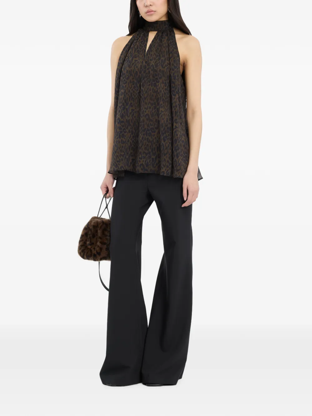 ROTATE BIRGER CHRISTENSEN Flared broek Zwart
