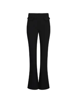 Cinq A Sept Cascading Ribbon Trousers | Black | FARFETCH