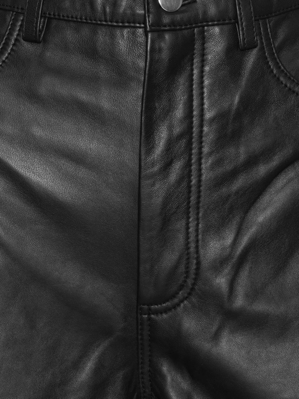 ROTATE BIRGER CHRISTENSEN Leren broek Zwart