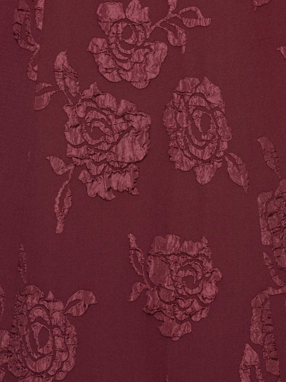 ROTATE BIRGER CHRISTENSEN Flared jurk met jacquard Rood