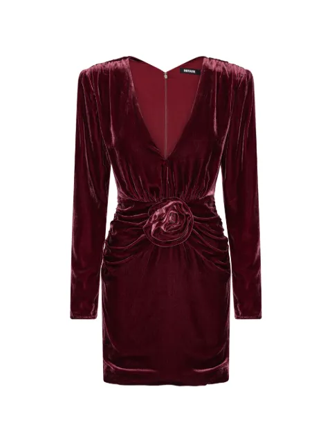 ROTATE BIRGER CHRISTENSEN silk velvet mini dress