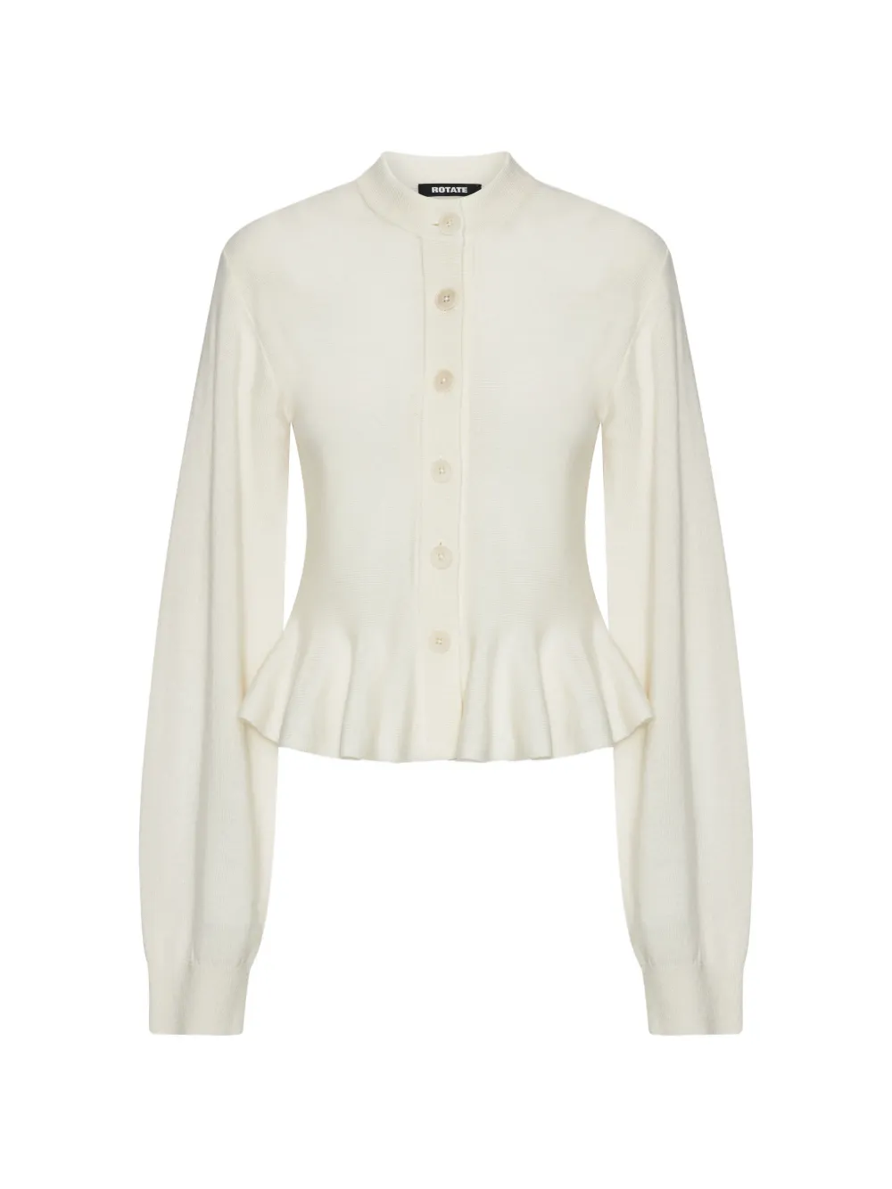 ROTATE BIRGER CHRISTENSEN sculptured knit cardigan white - Weiß