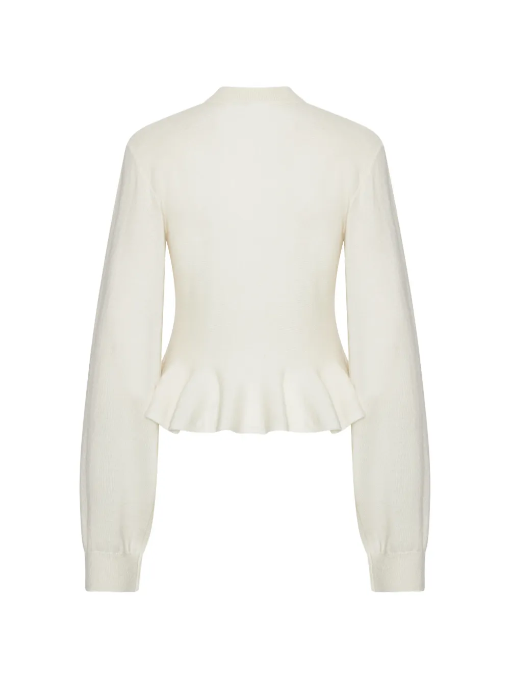 ROTATE BIRGER CHRISTENSEN Gebreid sculpturaal vest Wit