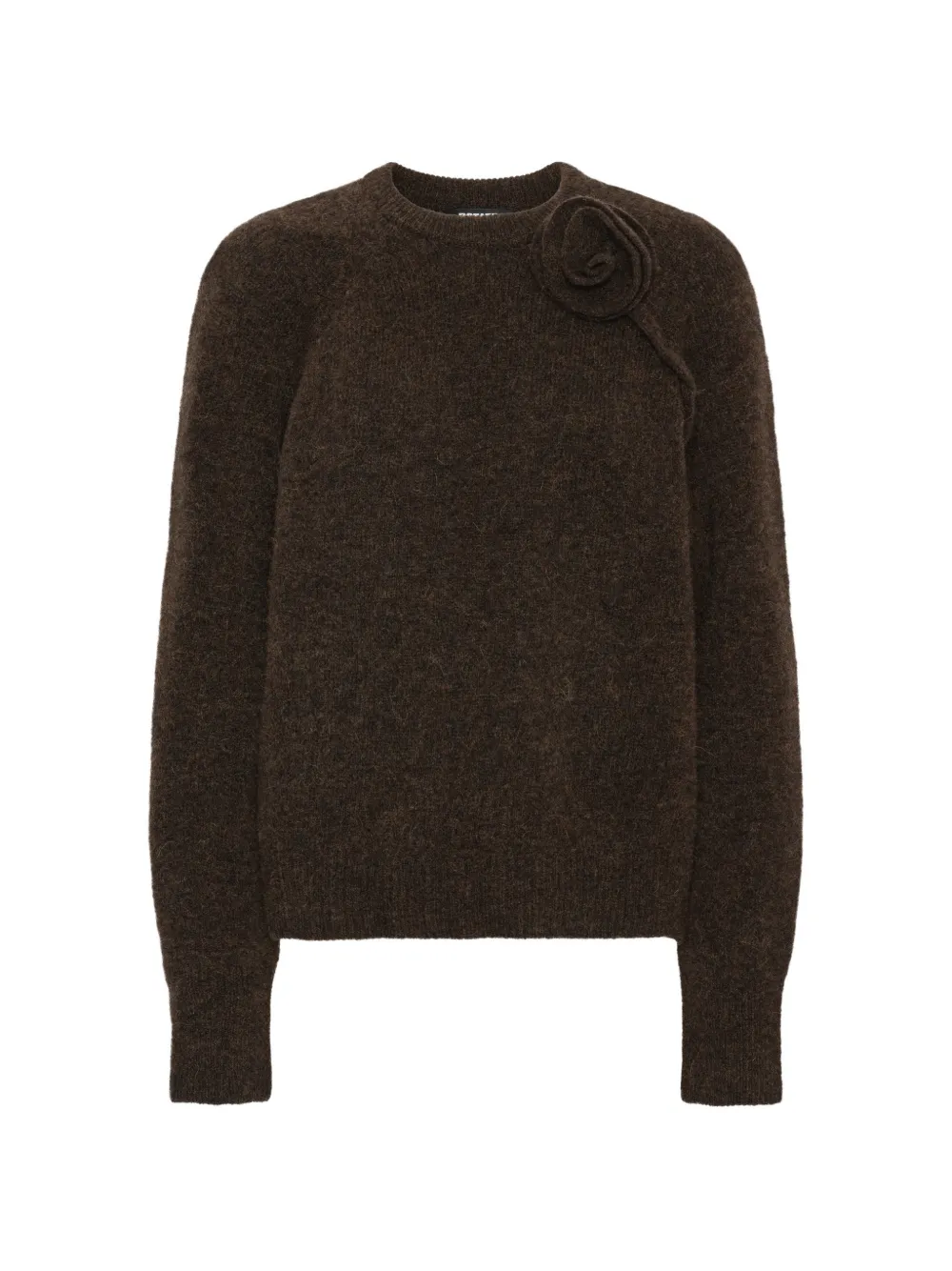 ROTATE BIRGER CHRISTENSEN Maglione a fiori marrone scuro