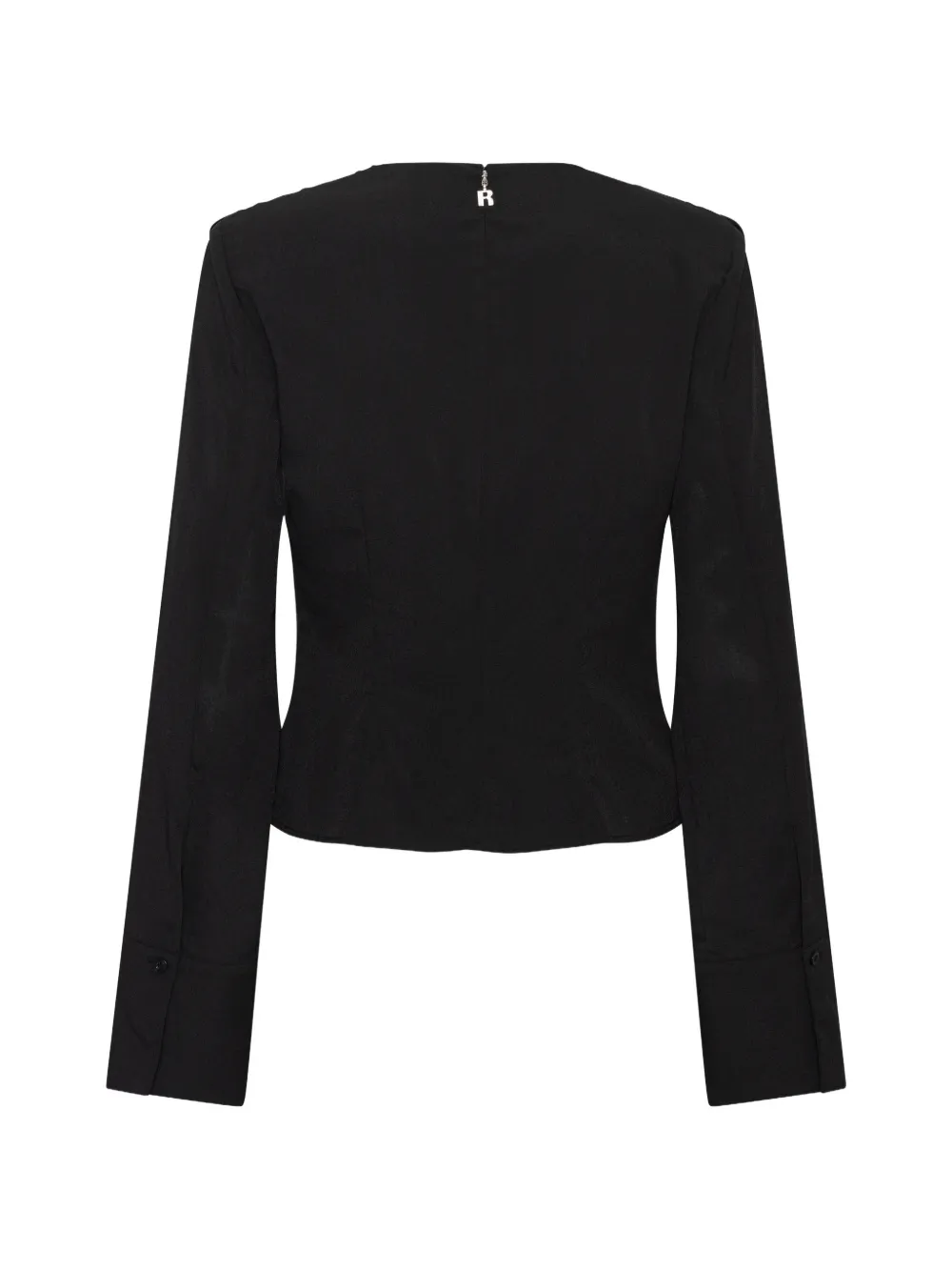 ROTATE BIRGER CHRISTENSEN Gedrapeerde blouse Zwart