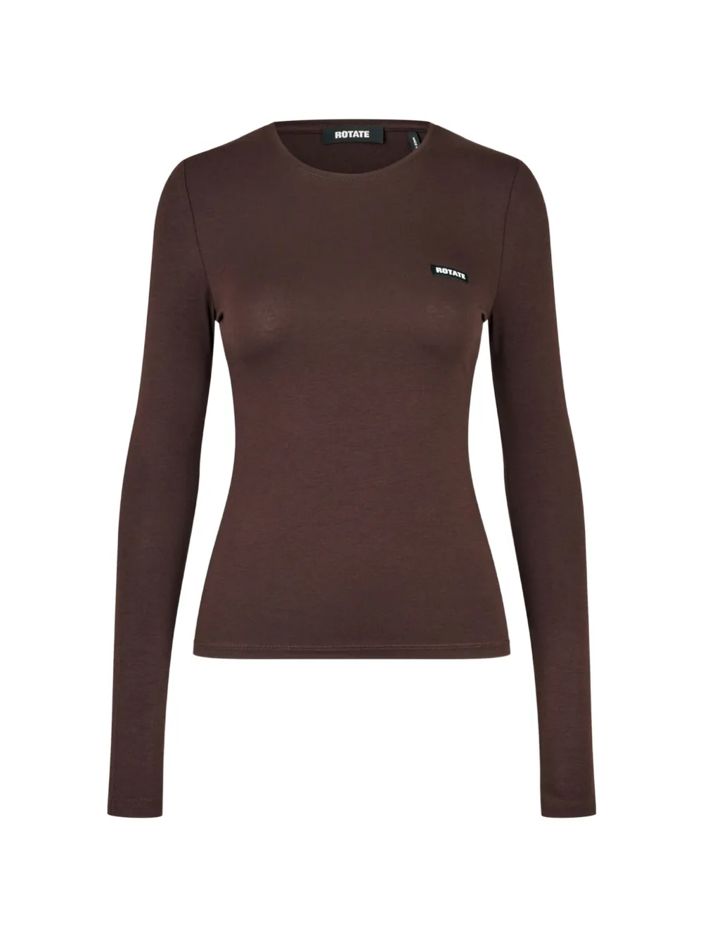 ROTATE BIRGER CHRISTENSEN long-sleeve T-shirt dark brown - Marrone