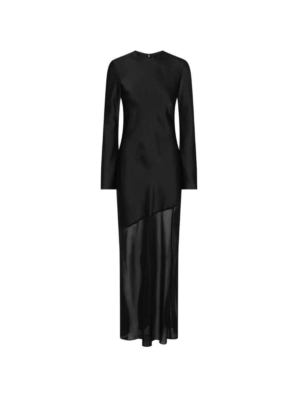 ROTATE BIRGER CHRISTENSEN maxi Ls slit dress black