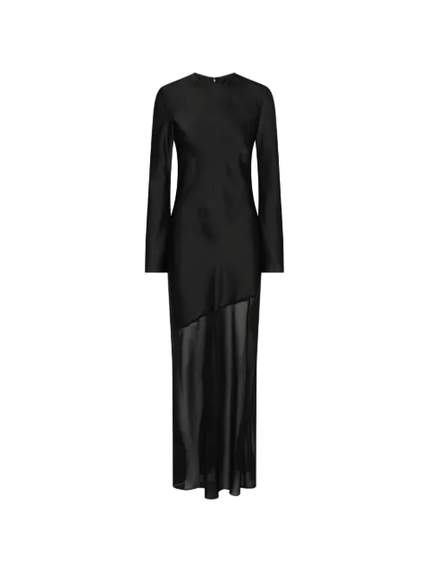 ROTATE BIRGER CHRISTENSEN maxi Ls slit dress black