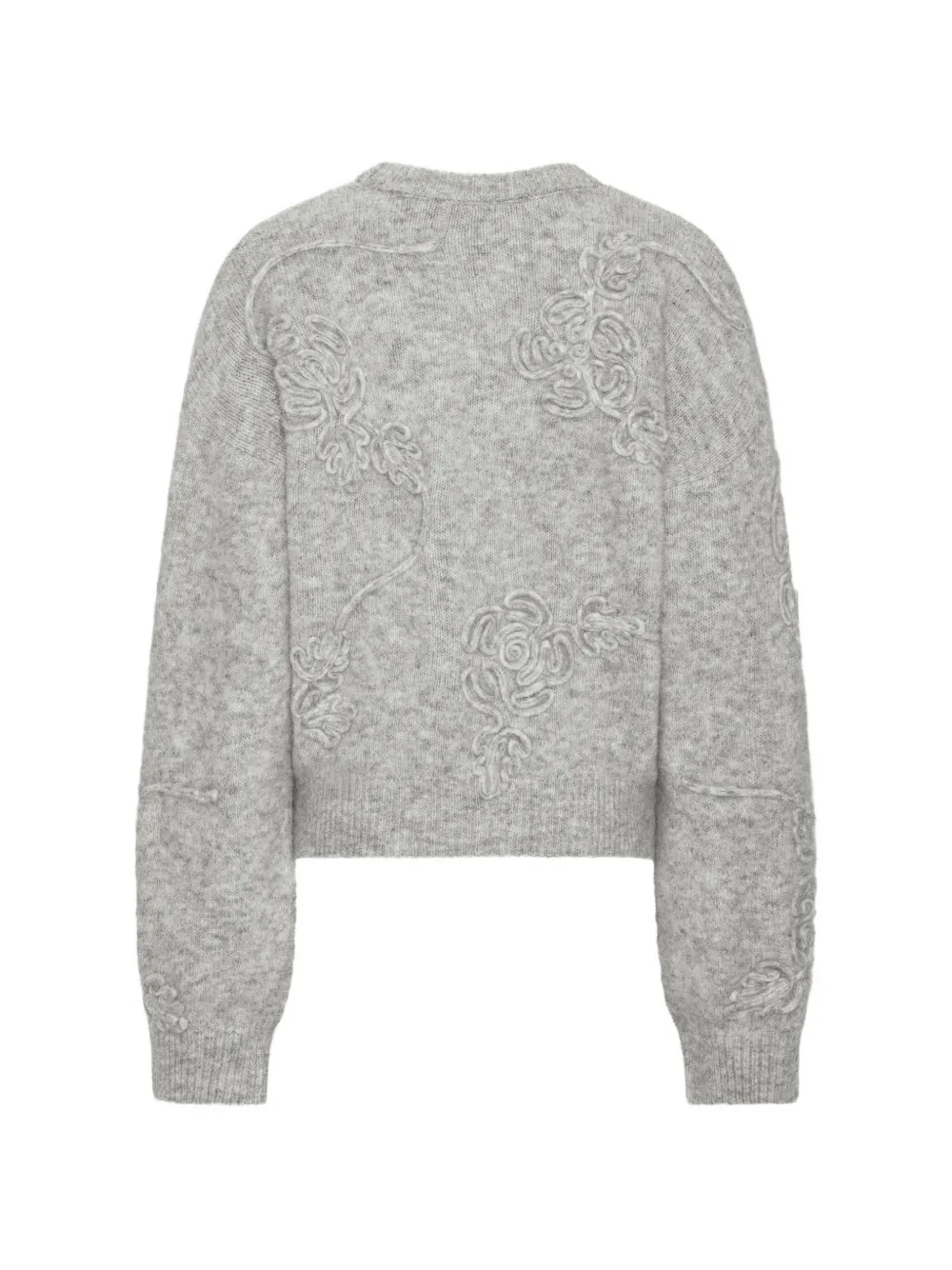ROTATE BIRGER CHRISTENSEN 3D trui met bloemen Grijs