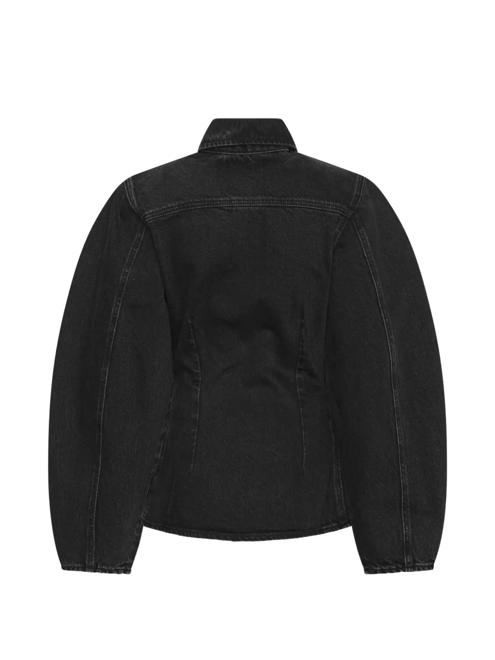 ROTATE BIRGER CHRISTENSEN Denim blouse Zwart