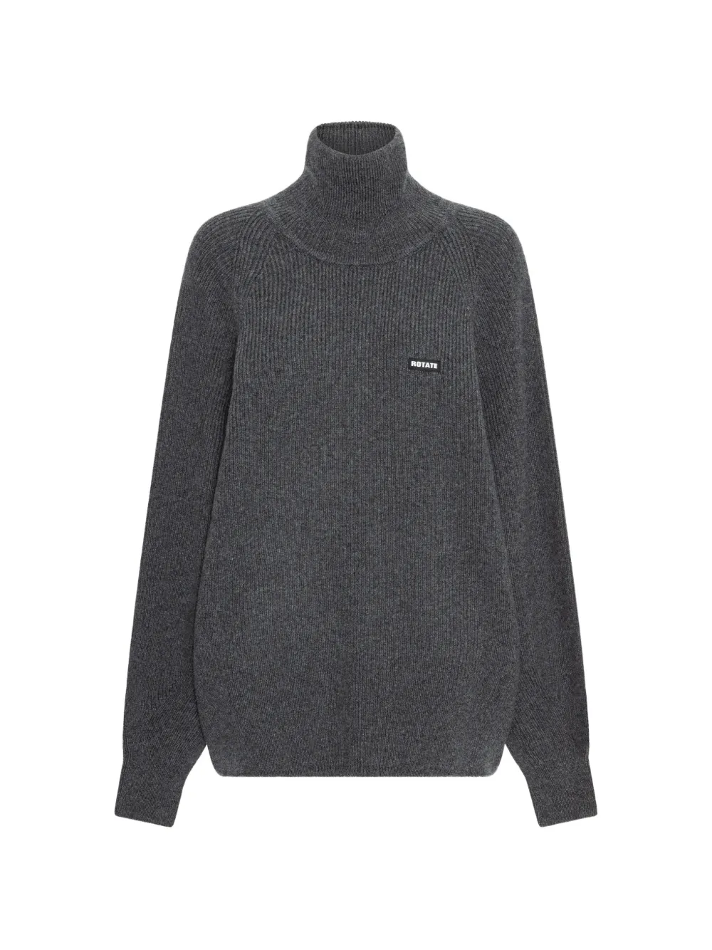 ROTATE BIRGER CHRISTENSEN knit highneck sweater grey - Grau