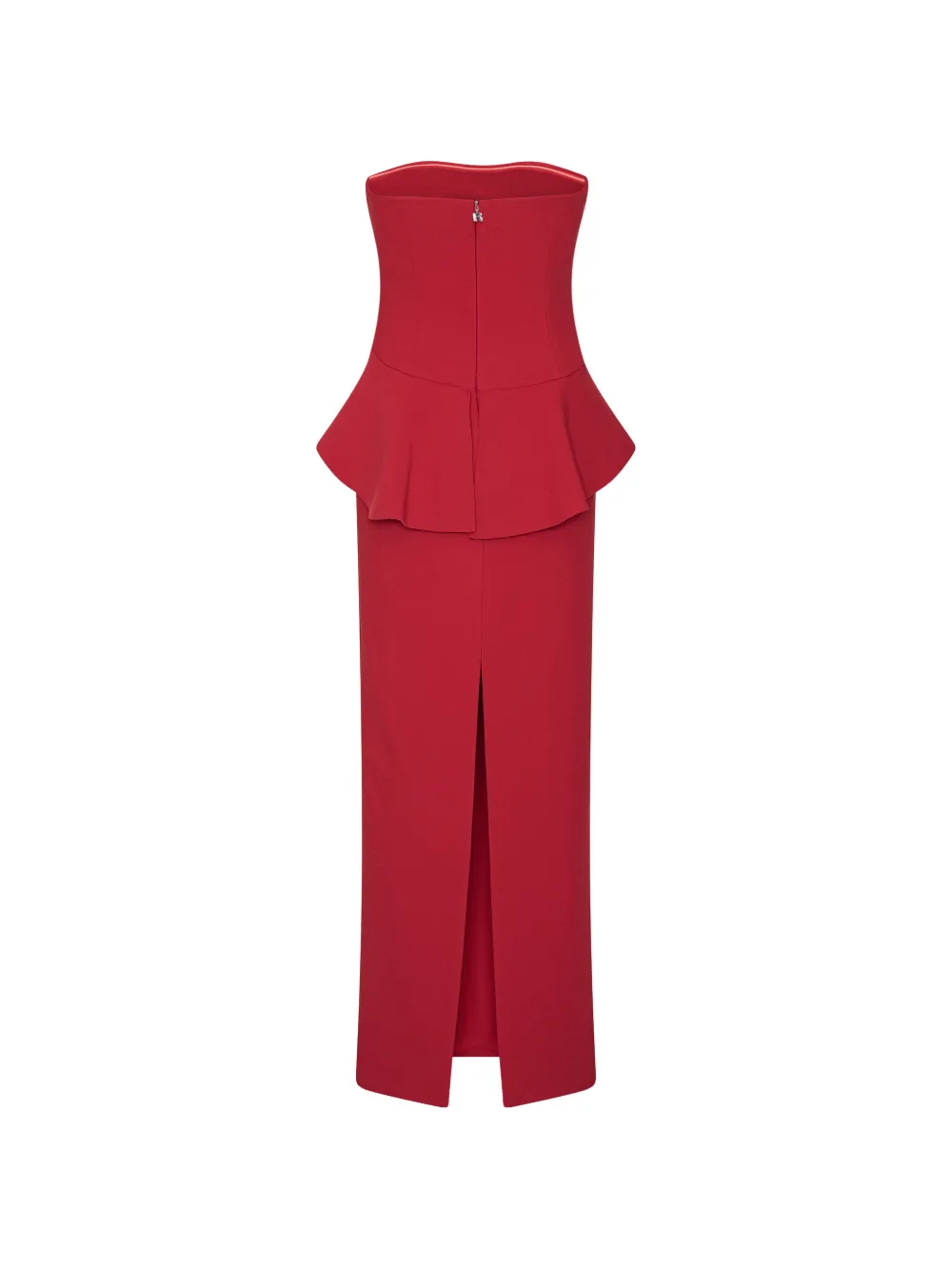 ROTATE BIRGER CHRISTENSEN Strapless maxi-jurk met bloem Rood