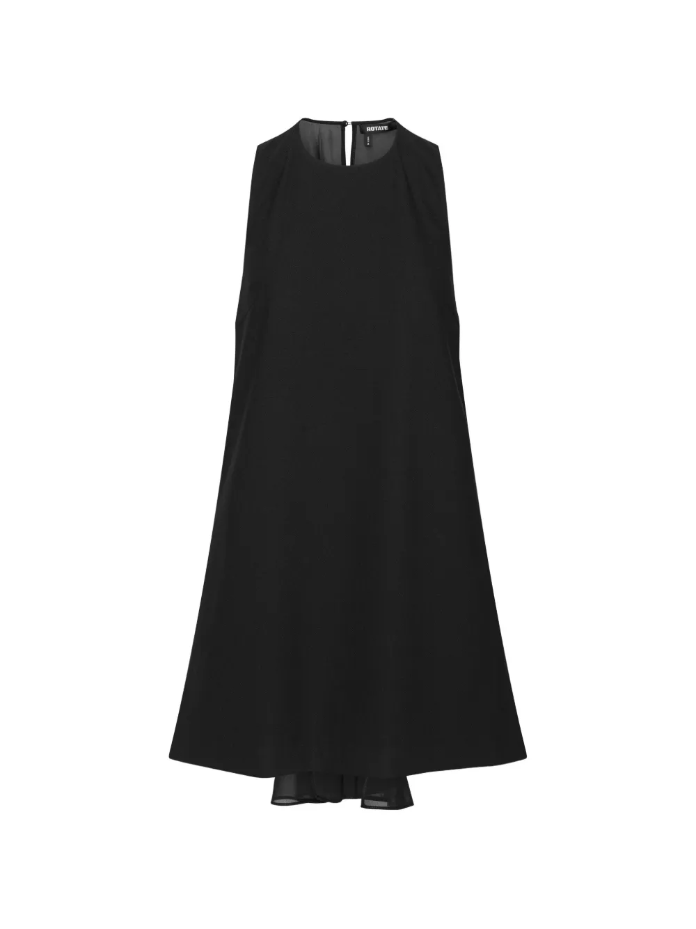 ROTATE BIRGER CHRISTENSEN crepe mini A-line dress black - Nero