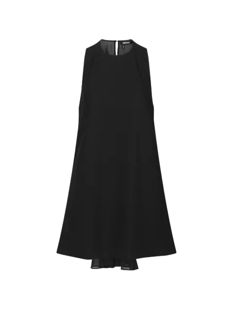 ROTATE BIRGER CHRISTENSEN crepe mini A-line dress black