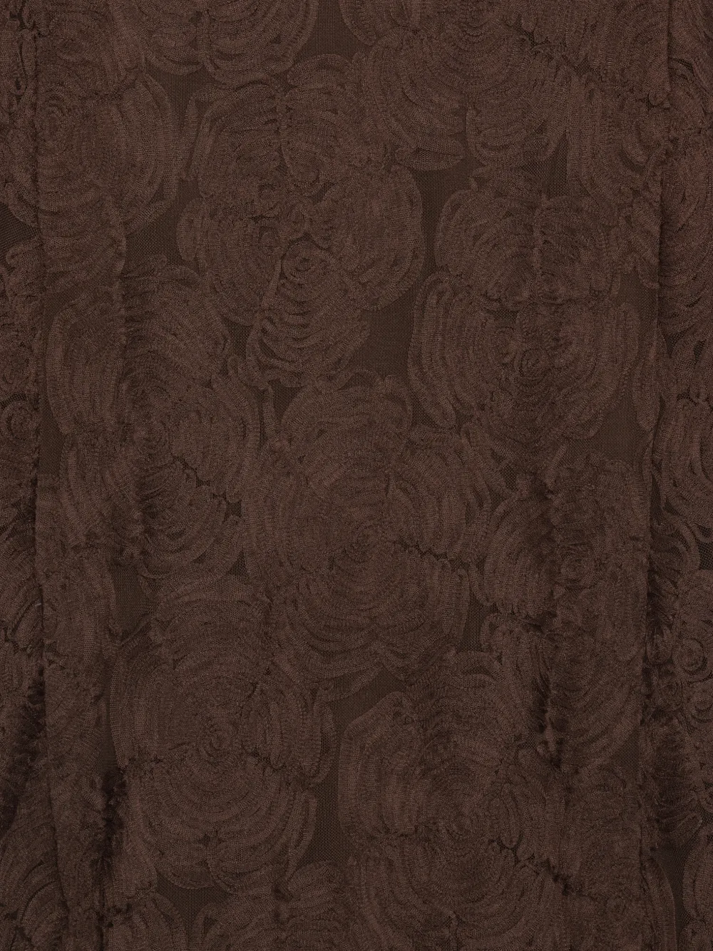 ROTATE BIRGER CHRISTENSEN Mouwloze maxi-jurk met mesh en bloemen Bruin