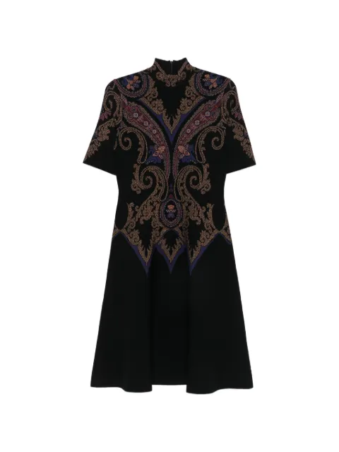 ETRO robe mi-longue à motif cachemire