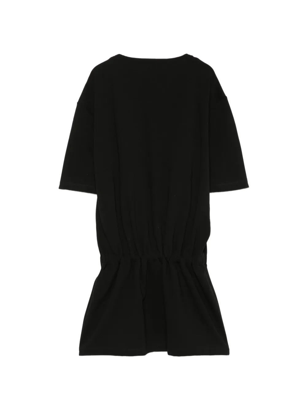 Balmain Kids Jurk met knoopdetail en logoprint Zwart