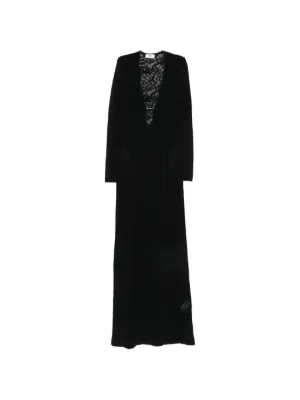 Elisabetta Franchi Red Carpet Dress With Jewel Details | Black