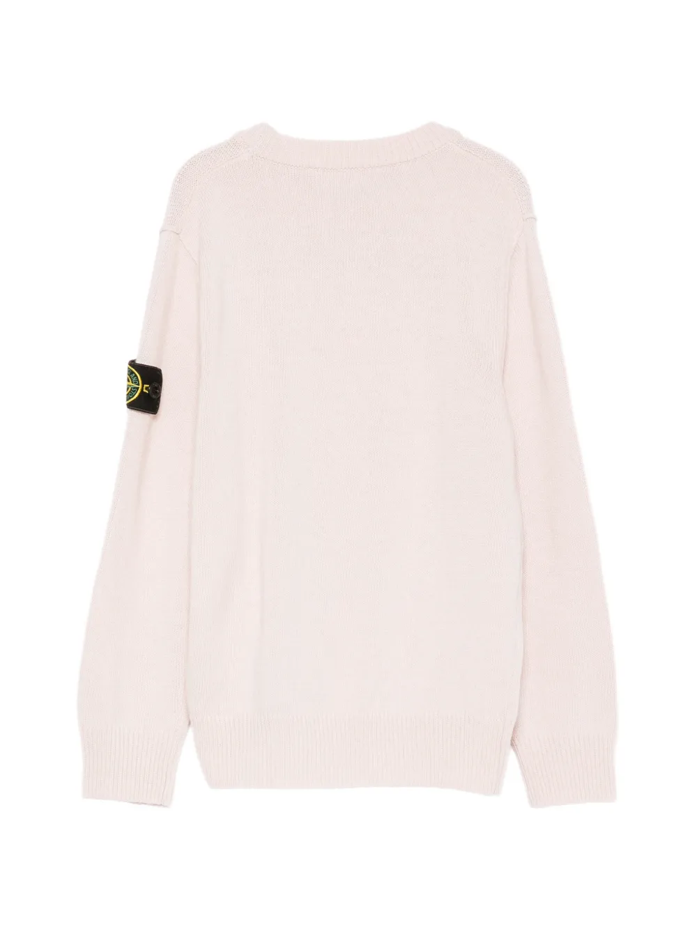Stone Island Junior Compass trui met logopatch Roze