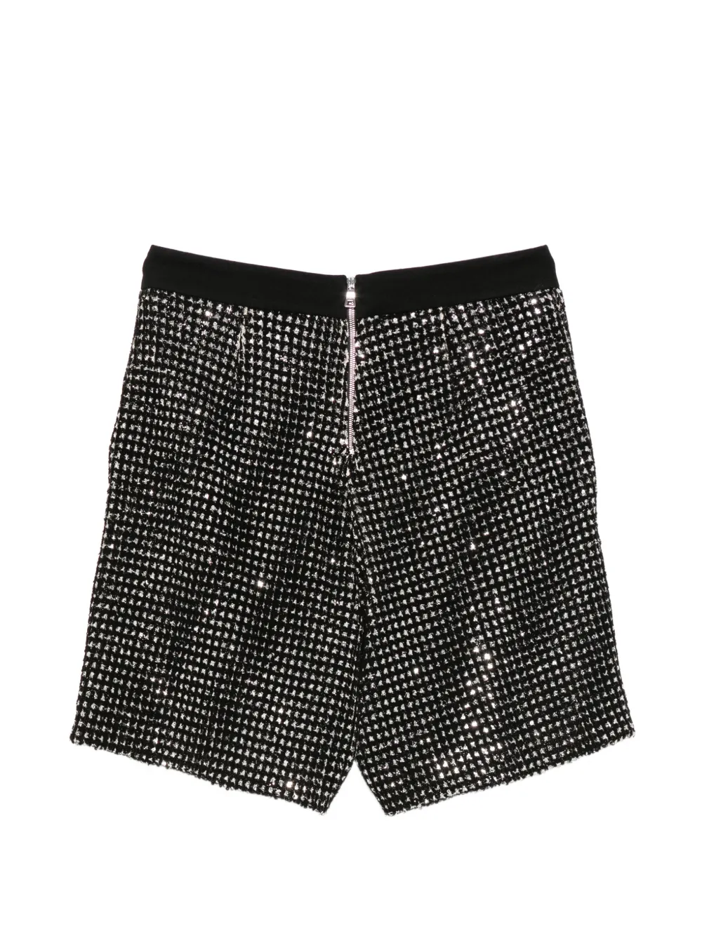 Balmain Kids Shorts verfraaid met pailletten en logoplakkaat Zwart