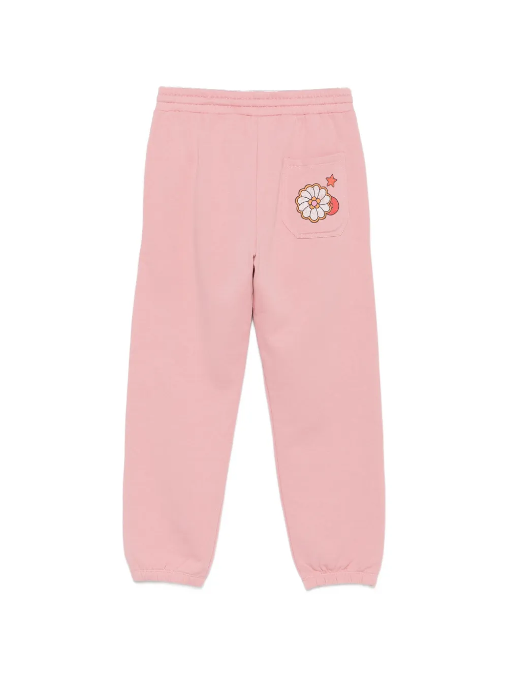 Stella McCartney Kids Trainingsbroek met trekkoordtaille en bloemendetail Roze